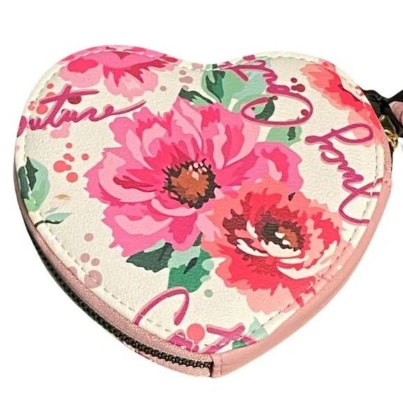 Juicy Couture Peek A Bow Heart Wristlet Handbag - Picture 3 of 7